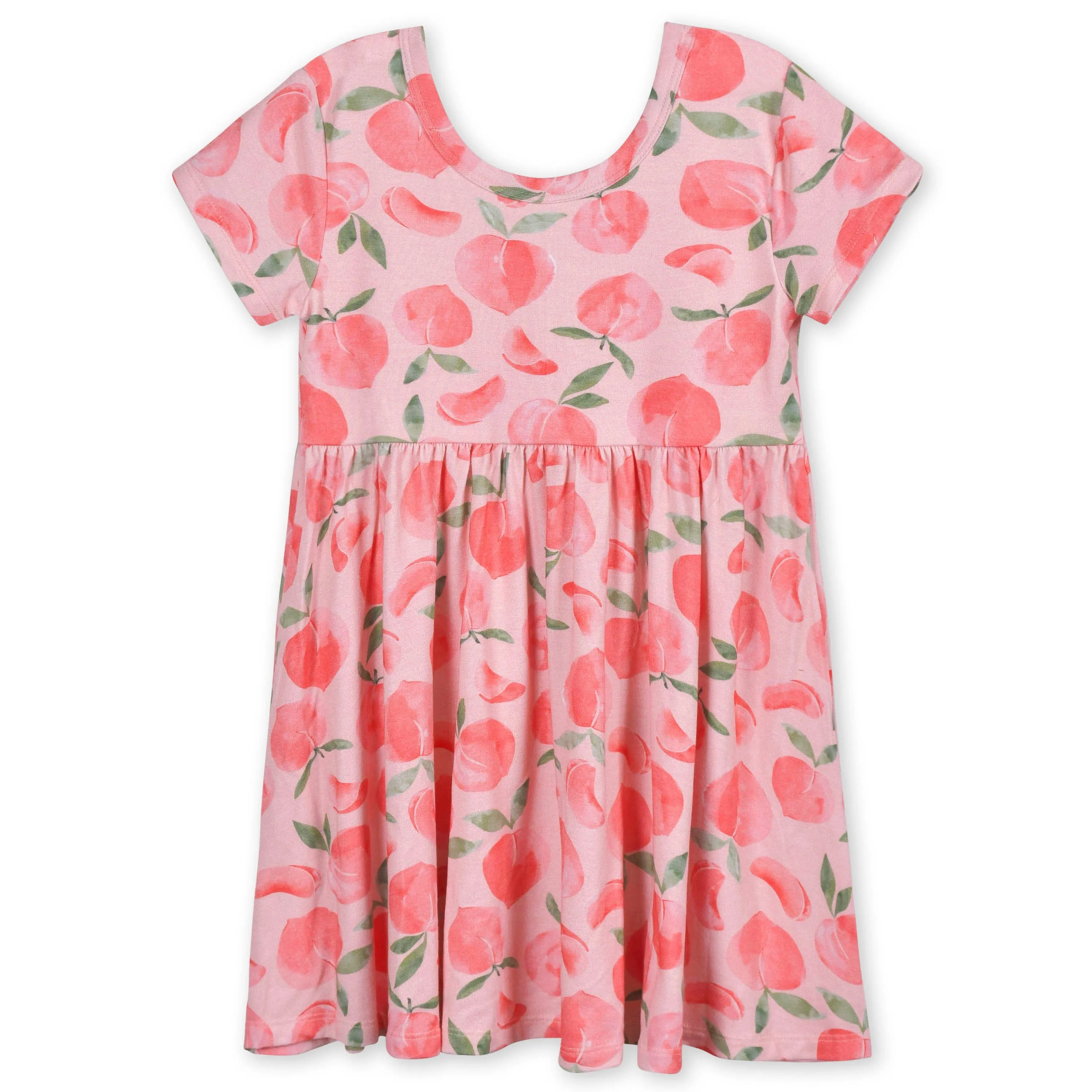 Infant & Toddler Girls Just Peachy Buttery Soft Viscose Made from Eucalyptus Twirl Dress