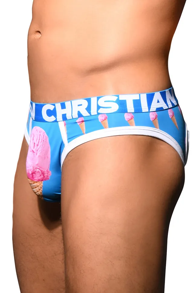 JCSTK - Andrew Christian AC-92816 Ice Cream Mens Locker Room Jockstrap Undies w/ ALMOST NAKED Printed