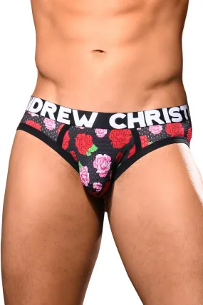 JCSTK - Andrew Christian AC-92829 Mens Floral Mesh Bubble Butt Jockstrap Undies w/ ALMOST NAKED Printed