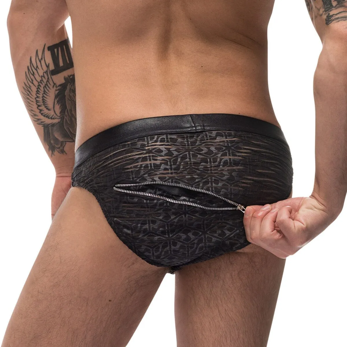 JCSTK - Mens Zip Pouch Bikini Brief