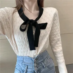 Knit Ribbon Cardigan