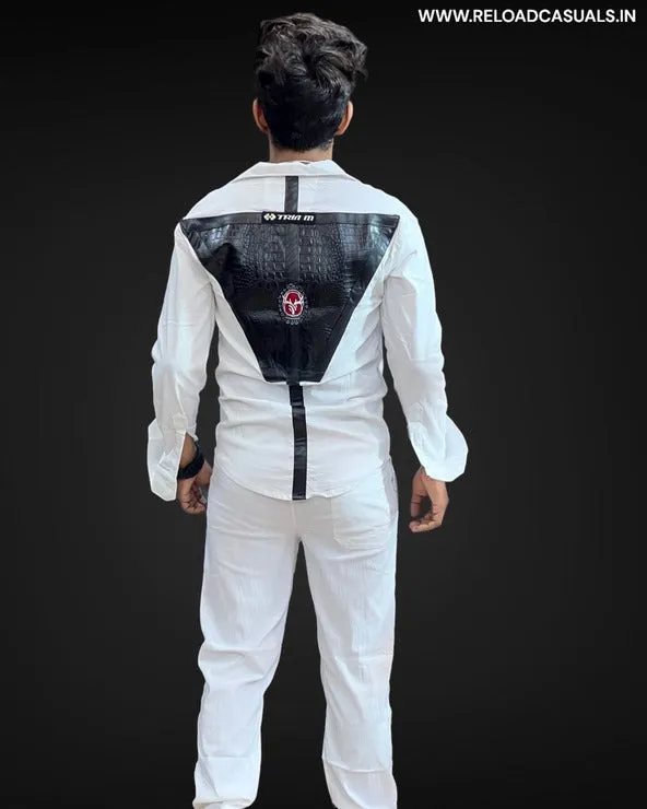 Leather Patch Full Track Suit - Combo