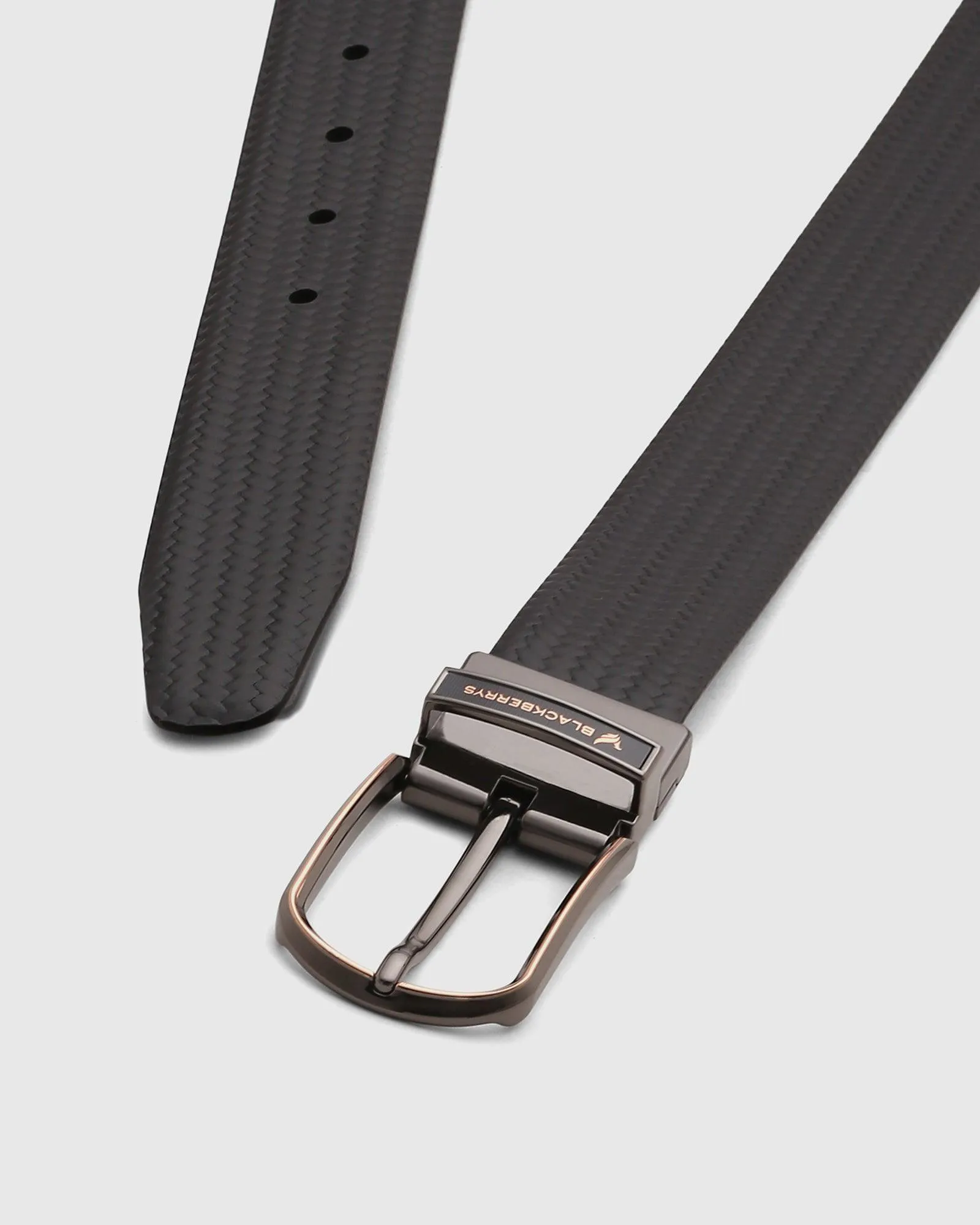 Leather Reversible Black Burgundy Solid Belt - Seamus