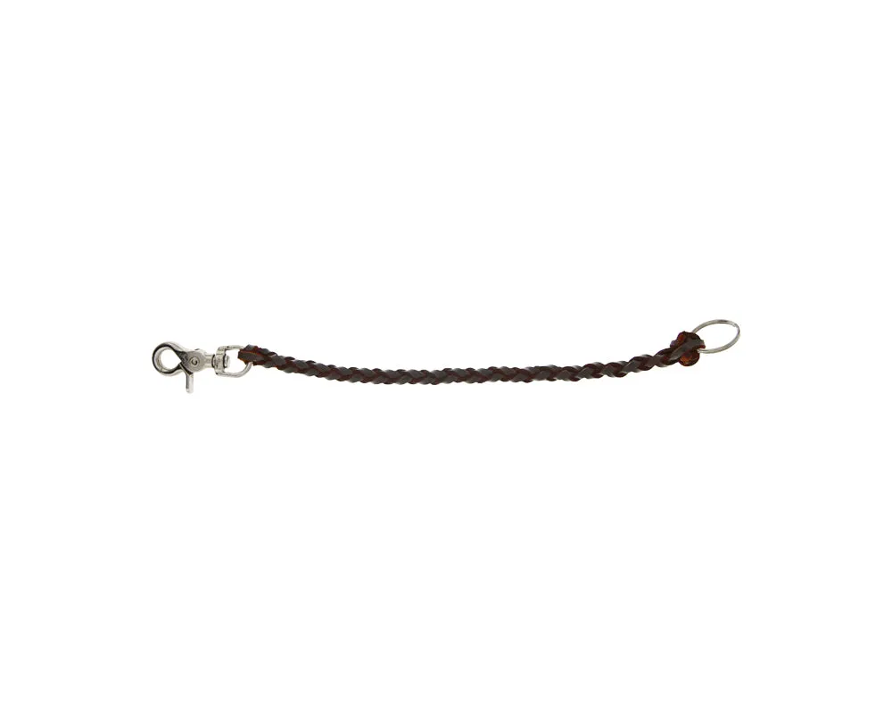 Leather Wallet Chain - Antique Brown