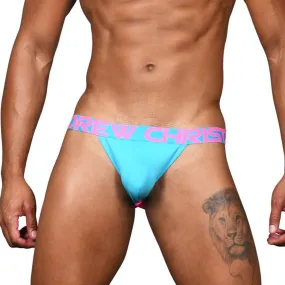 Mens Andrew Christian Almost Naked Premium Bamboo Jock Aqua