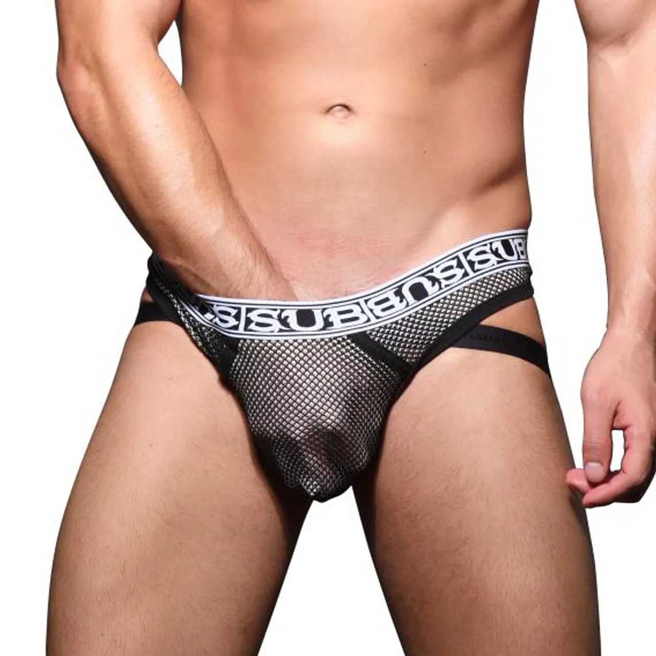 Mens Andrew Christian Double Mesh Almost Naked Jock Thong