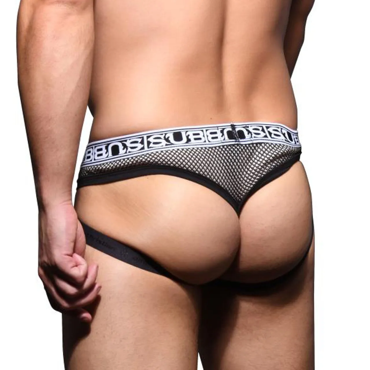 Mens Andrew Christian Double Mesh Almost Naked Jock Thong