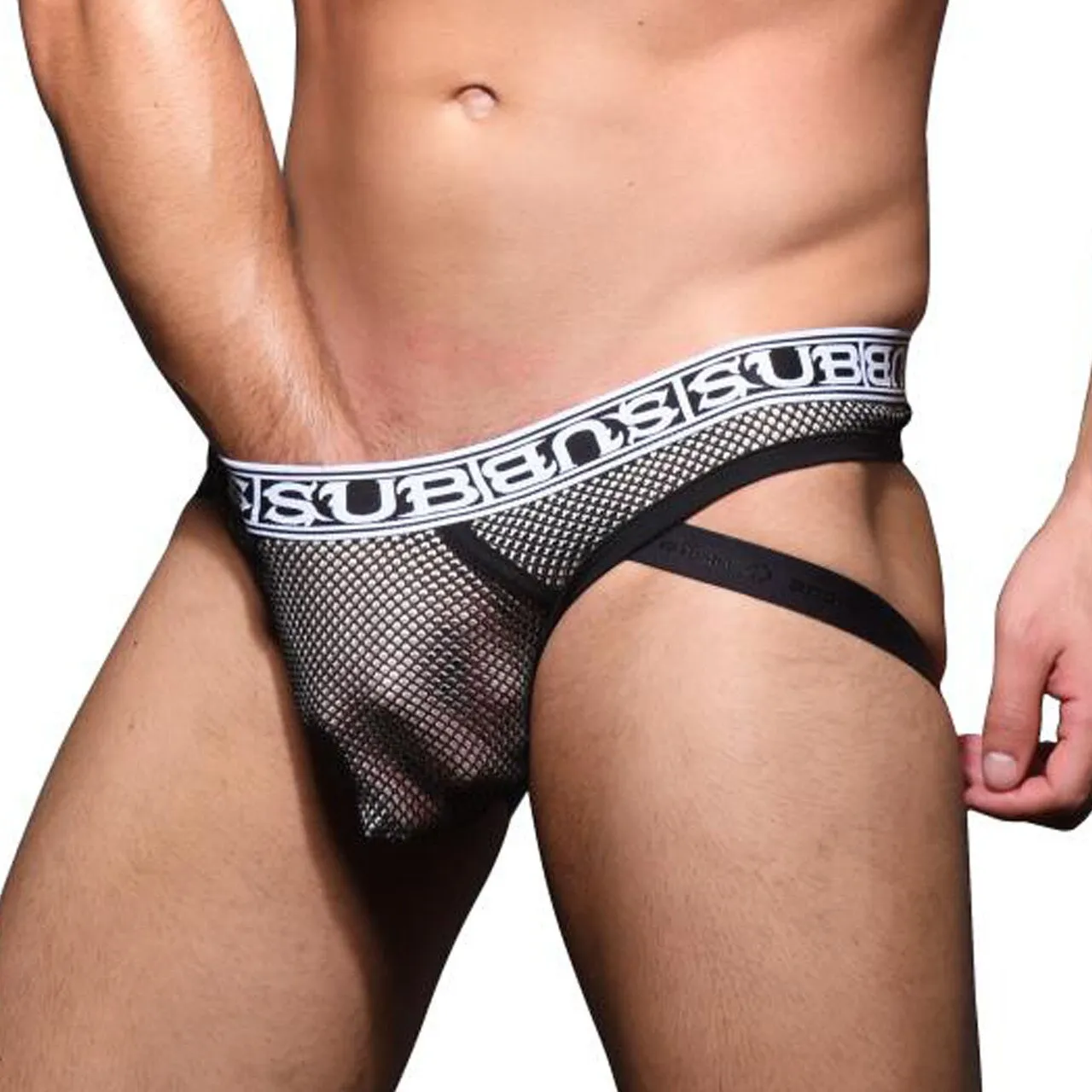 Mens Andrew Christian Double Mesh Almost Naked Jock Thong