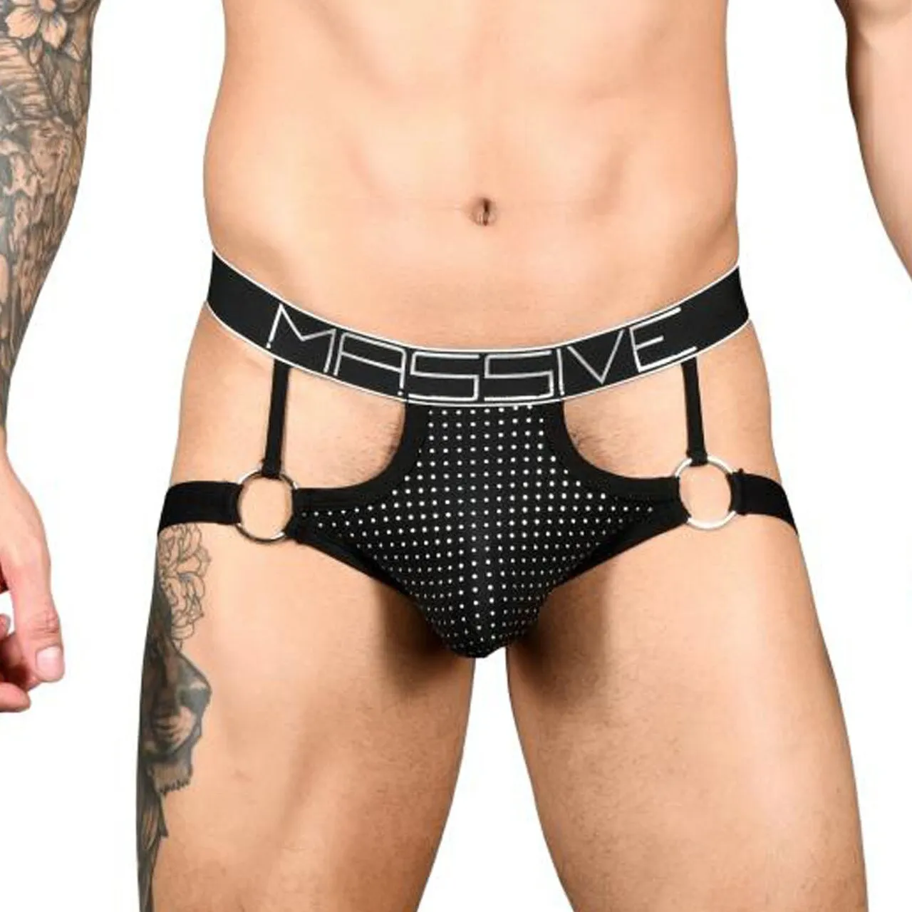 Mens Andrew Christian Massive Glam Ring Jock Strap