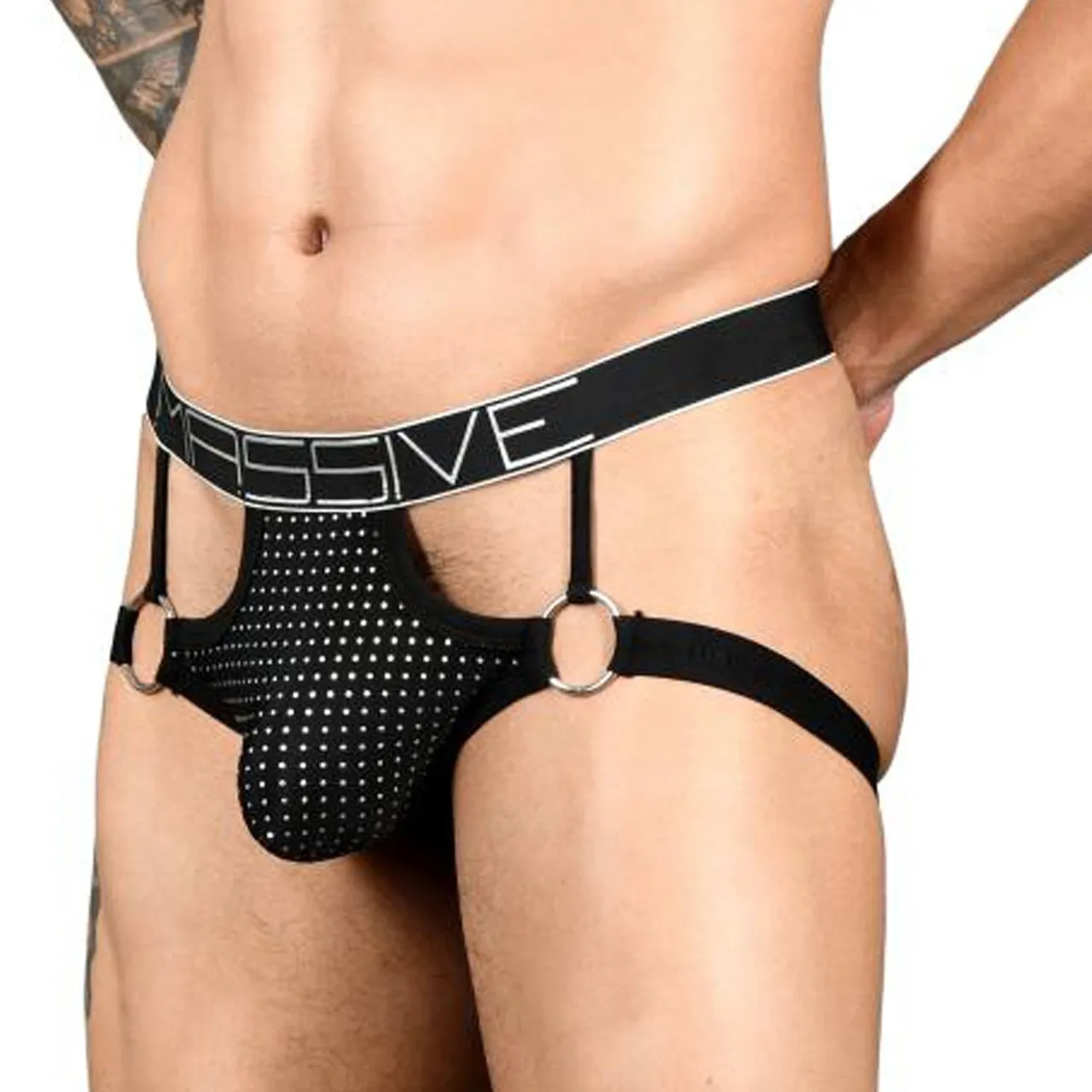 Mens Andrew Christian Massive Glam Ring Jock Strap