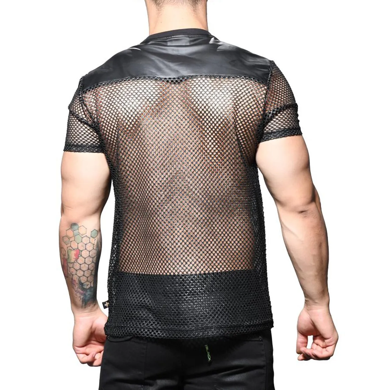 Mens Andrew Christian Slick Net Mesh T Shirt