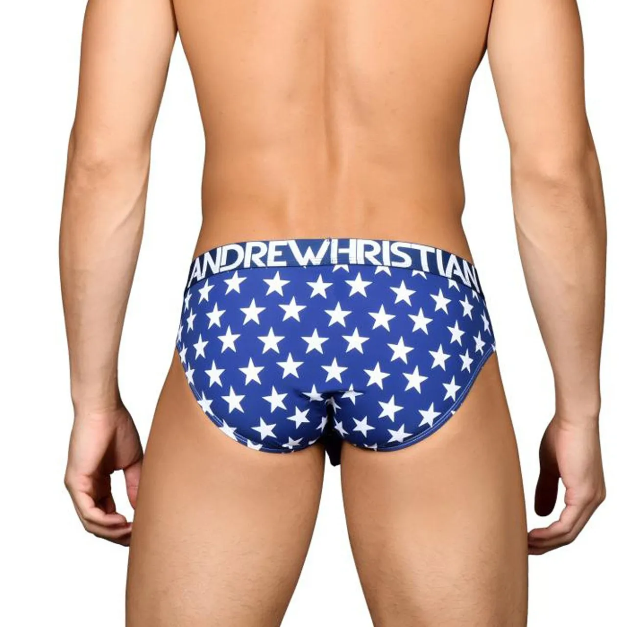 Mens Andrew Christian Star Pride Brief w/ Almost Naked