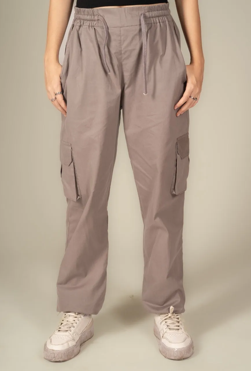 Olive Cargo Parachute Pant - Unisex Comfy Pant