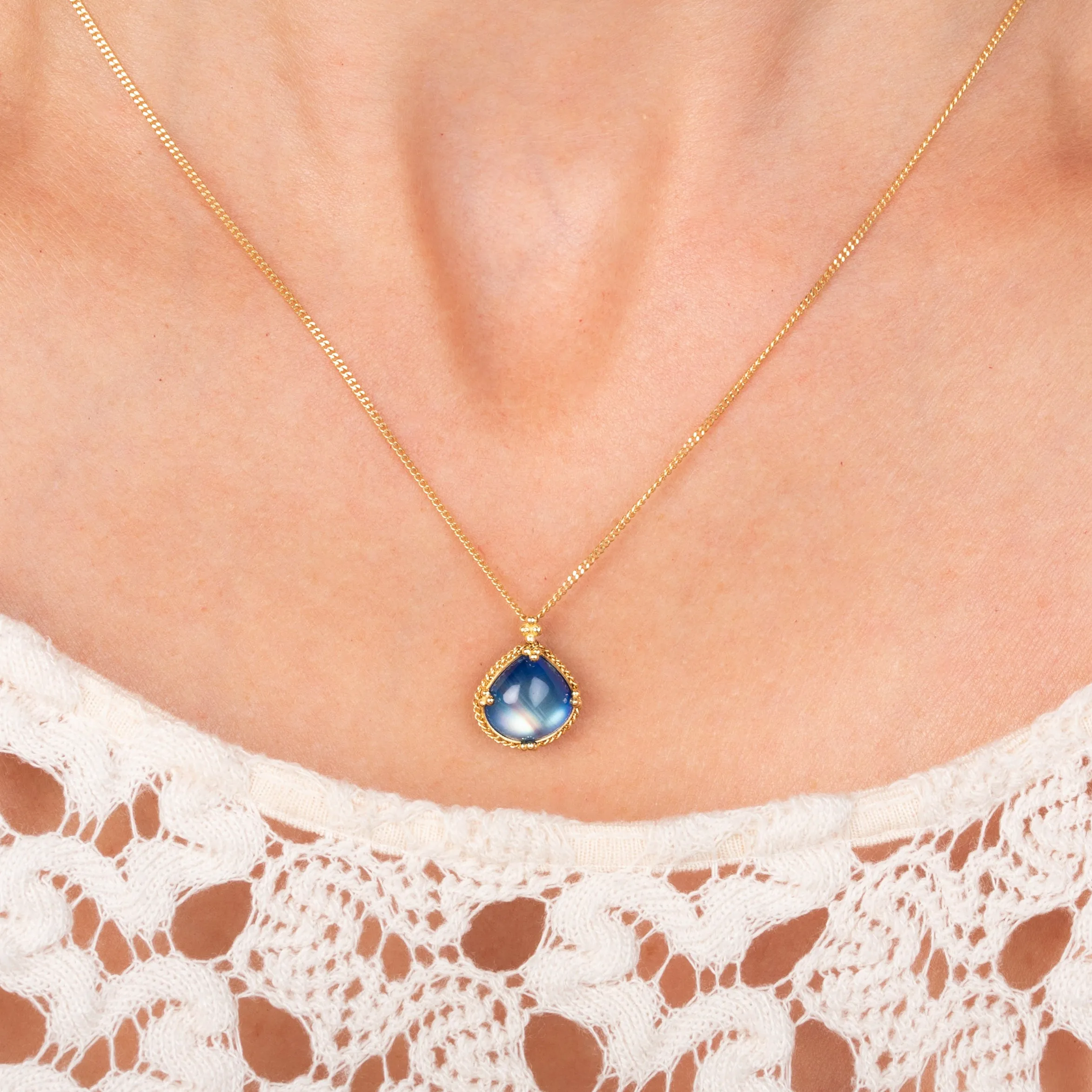 Petite Moonstone Necklace