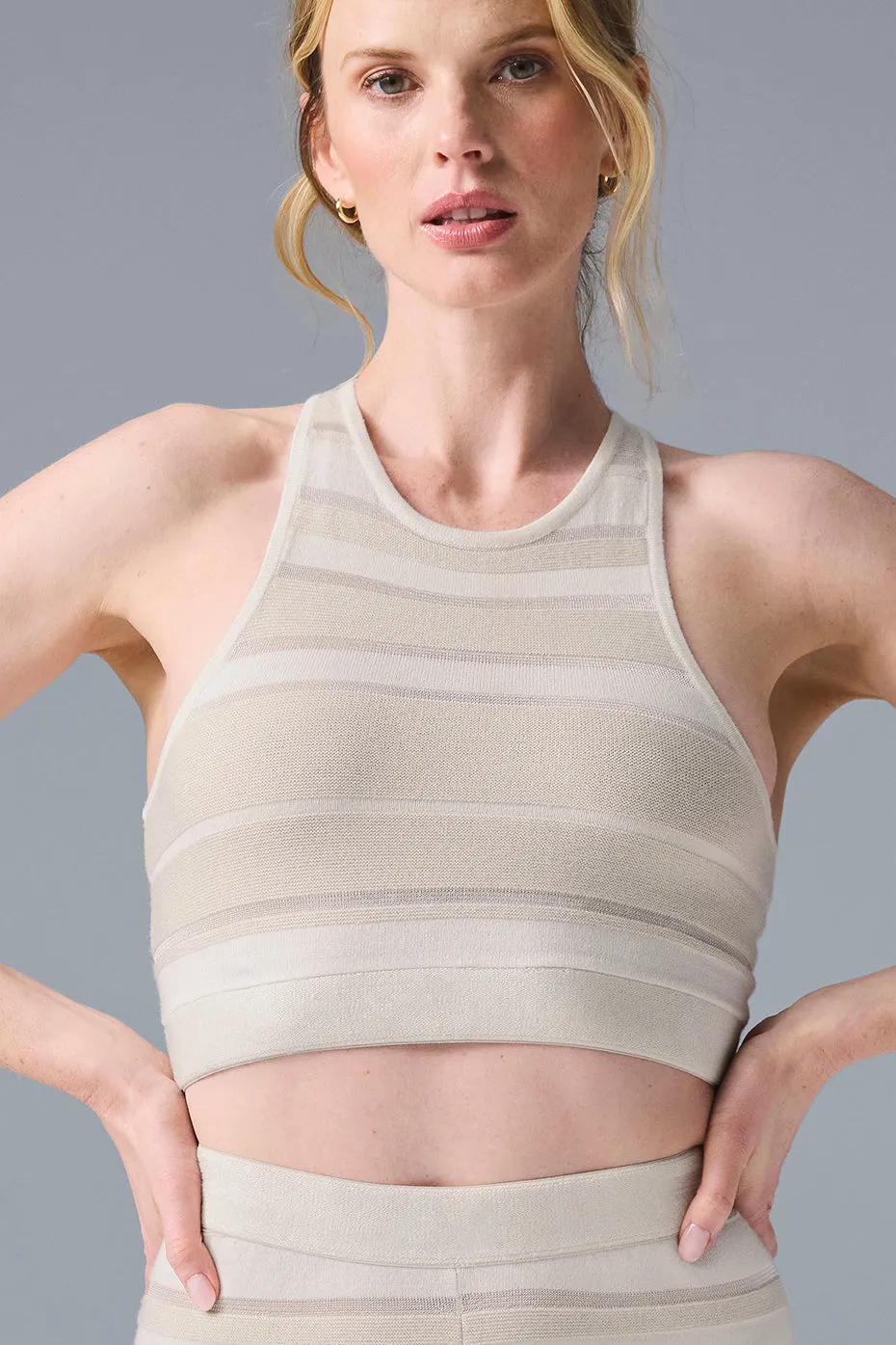 Sport Play Knit Bra - Ivory/Alabaster