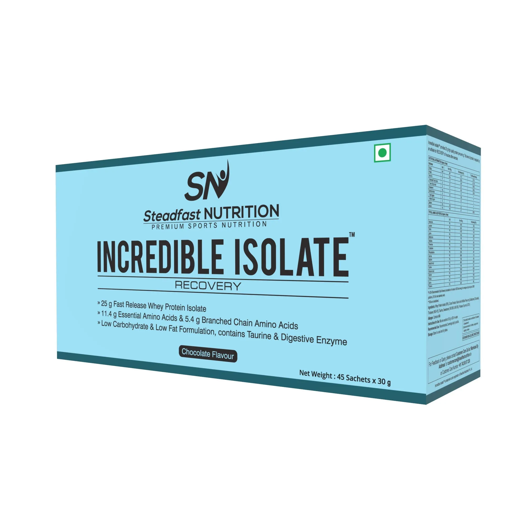 Steadfast Nutrition Incredible Isolate - Chocolate