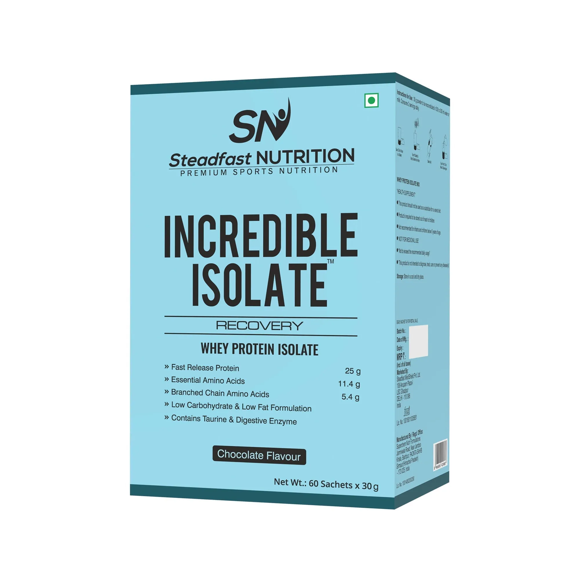 Steadfast Nutrition Incredible Isolate - Chocolate