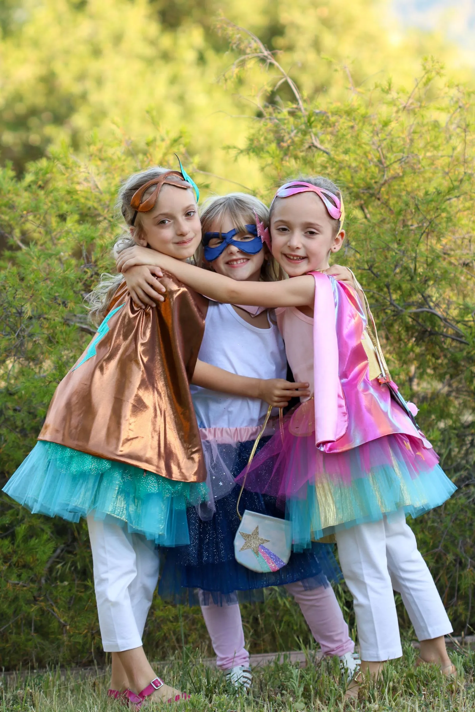 Super-duper Tutu/Cape/Mask | Copper & Teal