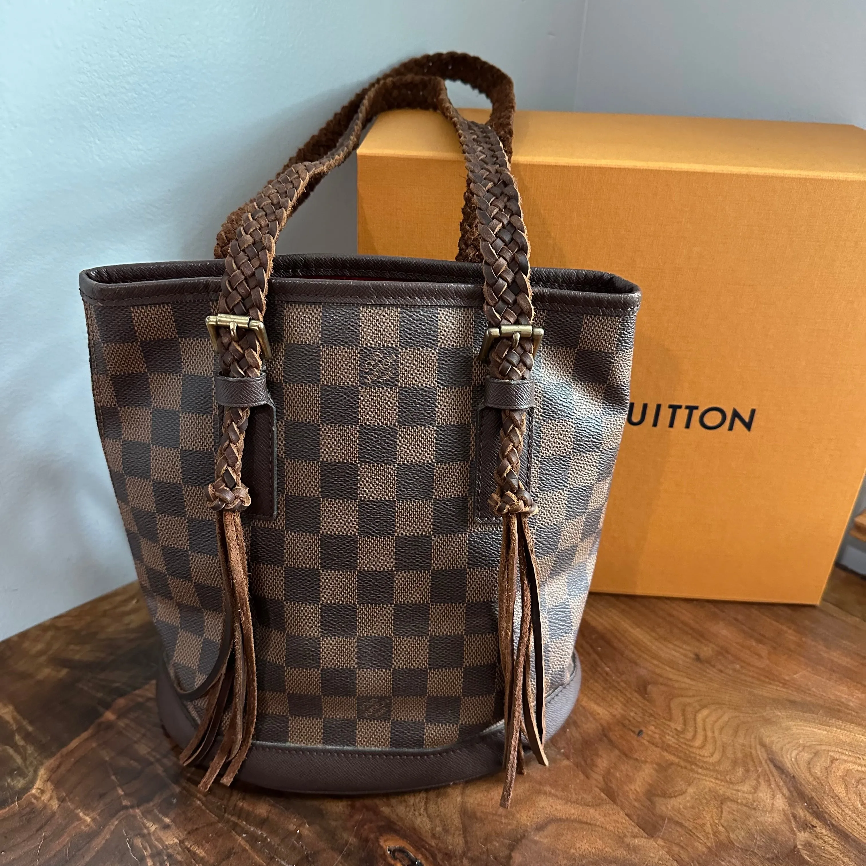 The Owl - Vintage Damier Ebene Bucket Bag (Copy)