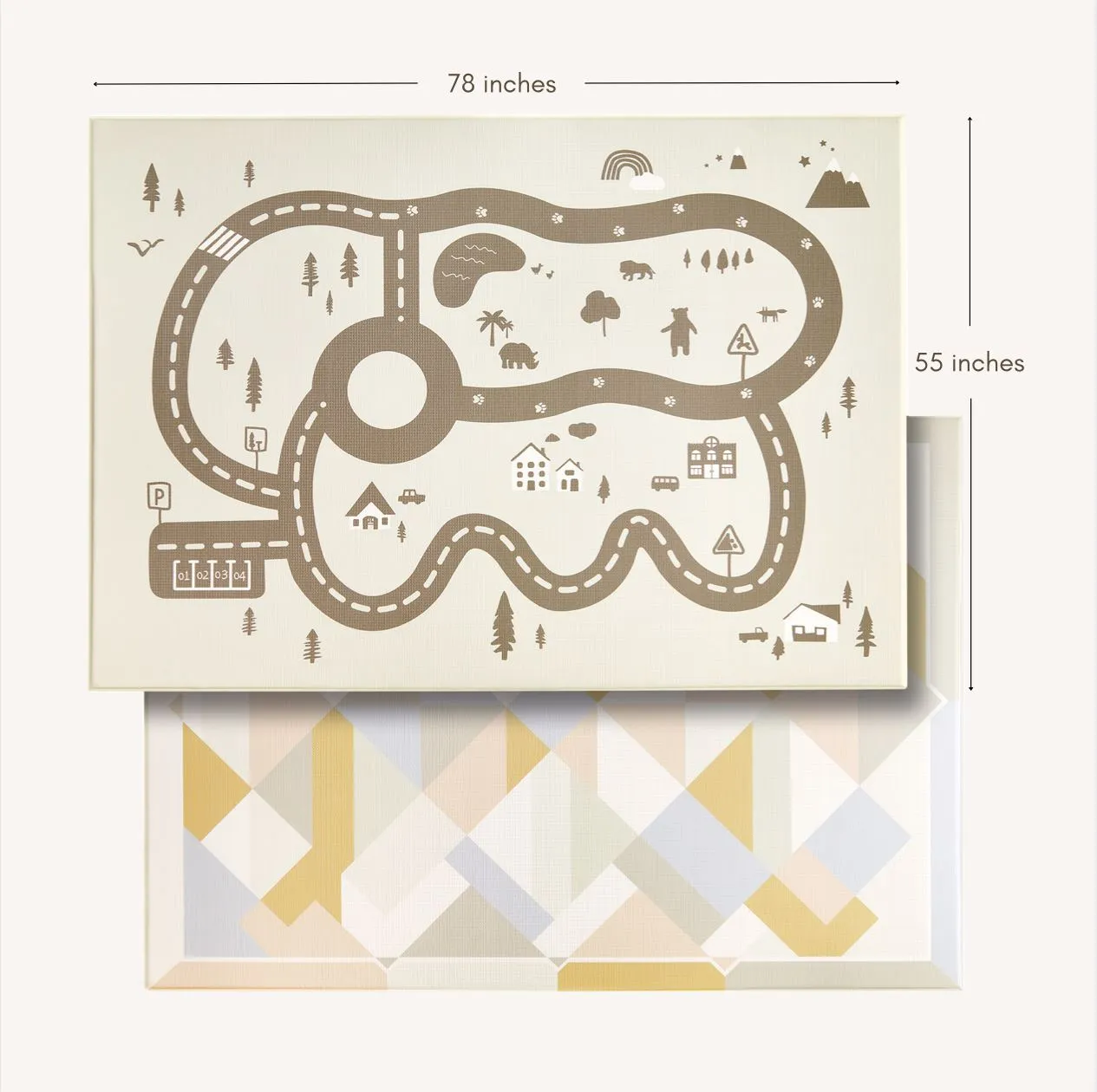 Tiny Land Baby Playmat Urban Zoo Adventure