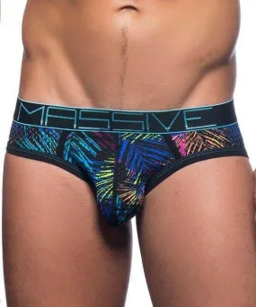 XS Andrew Christian Brief Massive City Palms Mens Slips Fashion Briefs 90320 16